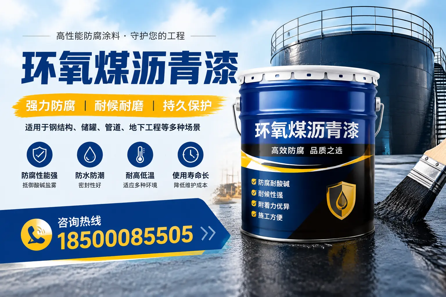 环氧煤沥青漆在工业中的应用,岳阳企业的选择
